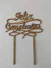 Topper calado "Feliz Cumpleaños"
