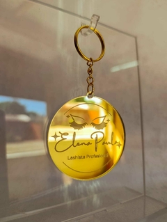 Llaveros Acrílico Dorado 6cm Emprendimientos en internet