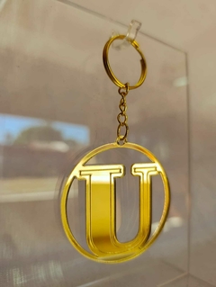 Llaveros Acrílico Dorado 6cm Cumpleaños - tienda online