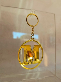 Llaveros Acrílico Dorado 6cm Egresados/as