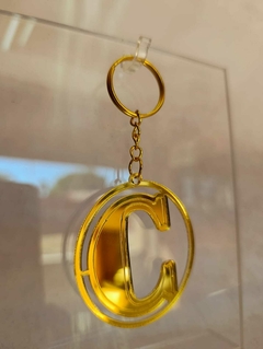 Llaveros Acrílico Dorado 6cm Egresados/as - comprar online