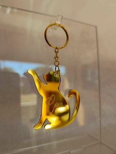 Llaveros Acrílico Dorado 6cm Mascotas en internet
