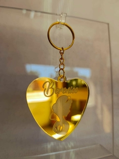 Llaveros Acrílico Dorado 6cm Cumpleaños en internet