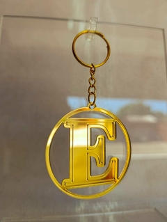Llaveros Acrílico Dorado 6cm Egresados/as - Maderatto