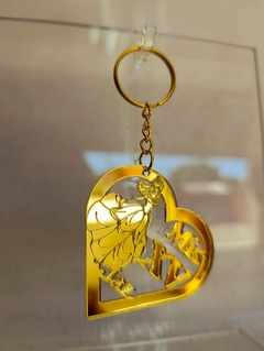 Llaveros Acrílico Dorado 6cm 15 Años - tienda online