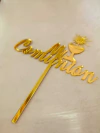 Topper Acrílico Dorado Mi Comunión - comprar online