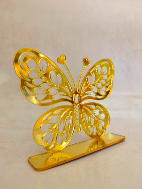 Souvenirs Acrílico Dorado Mariposa - comprar online