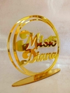 Centro de Mesa Acrílico Dorado 15 Años - comprar online