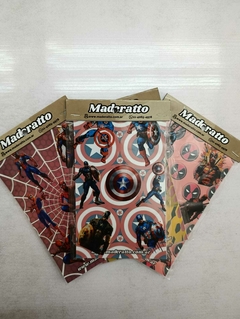 Plancha Calcos Premium Uv Marvel en internet