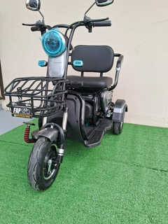 Triciclo Elétrico K3 Klosh 600W - Cinza - Fap Eletrobikes