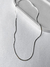 Choker laminada prata 925