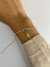 Pulseira Fé com pingente cruz em Semijoias