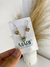 Conjunto coração de cristal embutido em Semijoia - comprar online