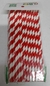 SORBETE POLIPAPEL CBX COLOR BLANCO CON RAYAS ROJAS X 25 UNID