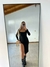 vestido modal con tajo