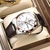 Relógio Cosmo luxe de couro masculino - comprar online