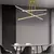 Lustre de Teto Moderno Dourado LED – Design Minimalista para Sala, Escritório e Quarto - Tech Boom