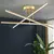 Lustre de Teto Moderno Dourado LED – Design Minimalista para Sala, Escritório e Quarto - Tech Boom