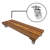 Suporte Jardineira Para Vaso de Planta 20cm x 80cm Rodinhas Silicone