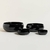 SET X 4 BOWLS REDONDOS BLACK KIRAN 12,5X5 / 15,5X6 / 24X10 / 28X12 CM