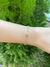 Pulseira detalhe lua e estrela