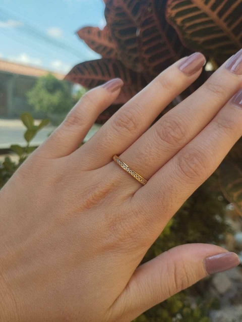 Anel aparador zircônias