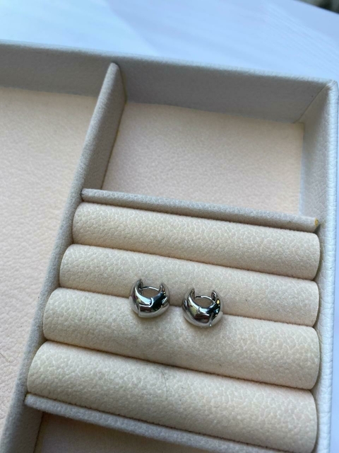 Brinco argola ródio P