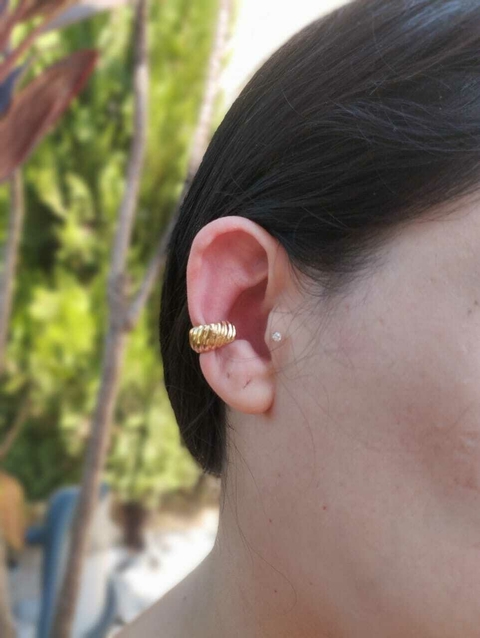 Piercing fake croissant