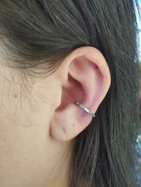 Piercing fake colors ródio