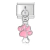 Pink Paw Pendant Charm