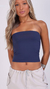 Tube top Azul Marinho