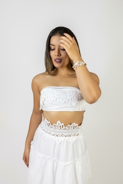 Conjunto Top e Saia 3 Marias Crepe Grippir