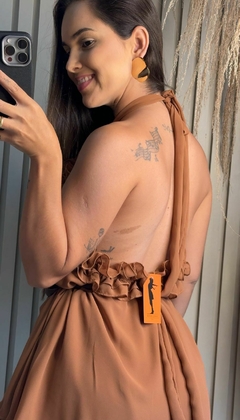 Vestido Chiffon Amarração Curto - Mais Amor Closet