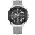 Relógio esportivo masculino Curren com pulseira cinza e mostrador preto com cronógrafo