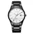 Relógio masculino Curren minimalista com pulseira preta e mostrador branco.