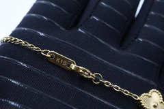 Pulsera Dorada tipo Van Cleef “trébol”. Doble Vista - comprar en línea
