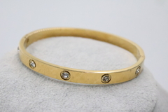 Brazalete tipo Carthier Love con Zirconias en acero inoxidable 316L. en internet
