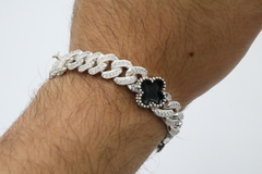 Pulsera cubana tipo Van Cleef en Plata .925 Nacional. en internet