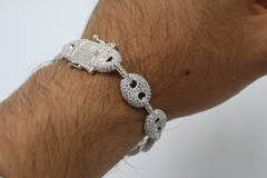 Pulsera cubana tipo Gucci en Plata .925 Nacional. en internet