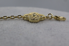 Pulsera tipo Van Cleef con Grabados Originales VCA 19 cm. - Dastoremx