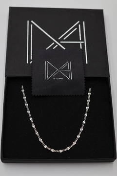 Cadena Carthier troquelada en Plata .925 50 cm x 3 mm - Dastoremx
