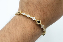Pulsera Tenis Cross Trébol Van Cleef en internet