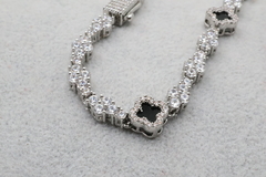 Imagen de Pulsera Tenis Cross Trébol Van Cleef