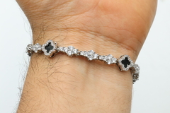 Pulsera Tenis Cross Trébol Van Cleef