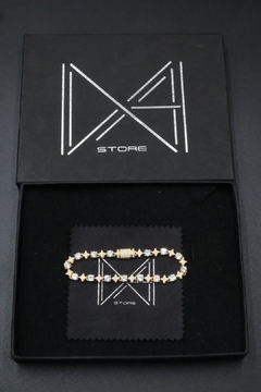 Imagen de Pulsera Tenis Cross Star en Plata .925