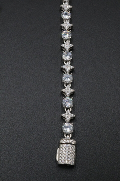 Pulsera Tenis Cross Star en Plata .925 - comprar en línea