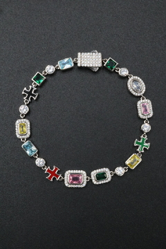 Pulsera Tenis Gems Stone en Plata .925