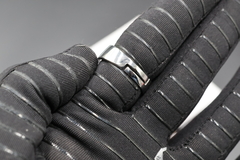 Anillo Ajustable (8-10) en Plata .925 con incrustaciones de 1ct de Moissanita D Corte VVS1 de 6.5 mm y Zirconia - Dastoremx