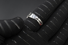 Anillo Ajustable (8-10) en Plata .925 con incrustaciones de 1ct de Moissanita D Corte VVS1 de 6.5 mm y Zirconia - Dastoremx