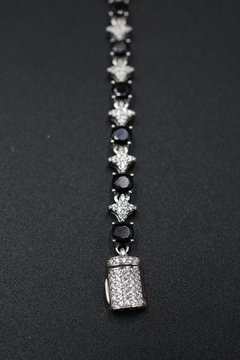 Pulsera Tenis Cross Star en Plata .925